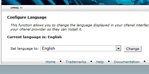 Select the language you want to use.