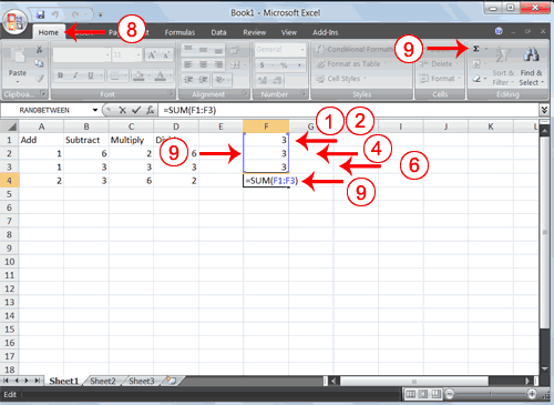 AutoSum Example