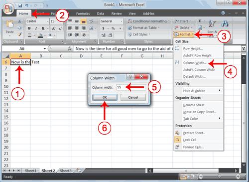 Change Column Width Example