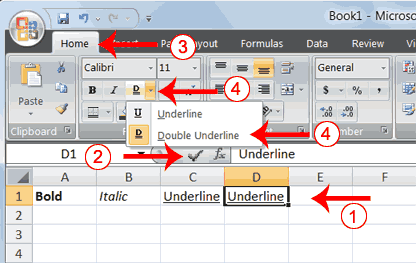 Double Underline Example