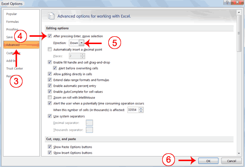 Excel Options Pane