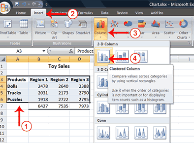 Insert Chart Example