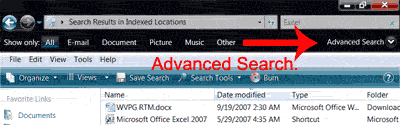 Advanced Search Button